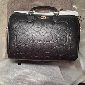 SOLD ON DEPOP - Coach Signature Pebbled LARGE Rowan - Black